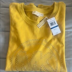 Michael Kors Mustard Sweatshirt with Logo